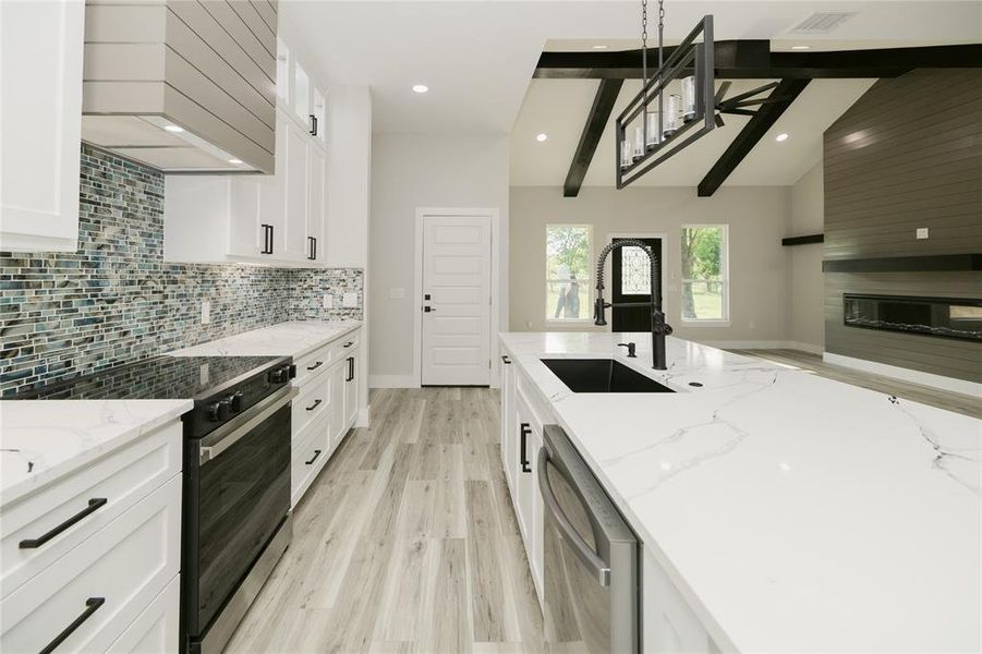 Furnished interior view inside a new home in , Greenville (Image 9).