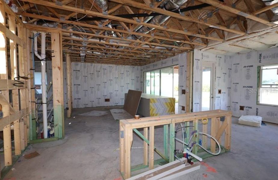 In-progress construction of a new home in North River Ranch – Garden Series, Parrish, FL (Image 11). In-progress construction of a new home in North River Ranch – Garden Series, Parrish, FL (Image 11).