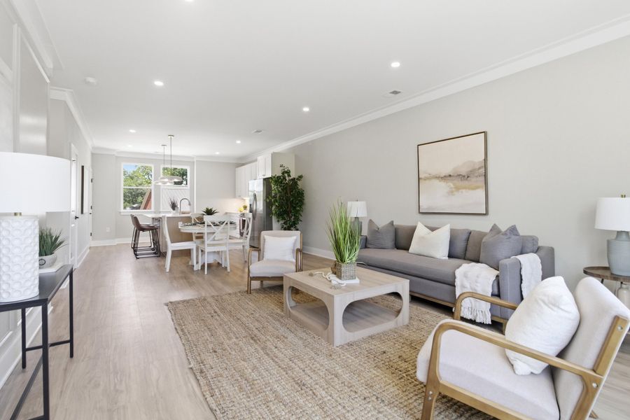 Furnished interior view inside a new home in , Charleston (Image 31).