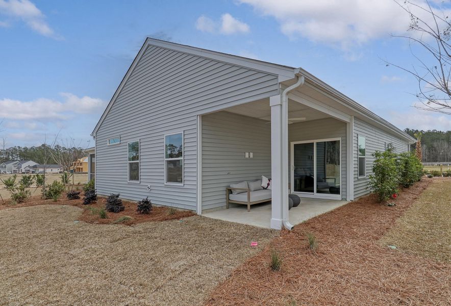 Exterior details and patio area of a home in Six Oaks, Summerville (Image 3).