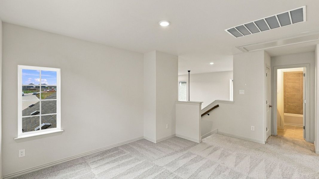 Furnished interior view inside a new home in Westridge Journey, McKinney (Image 27).