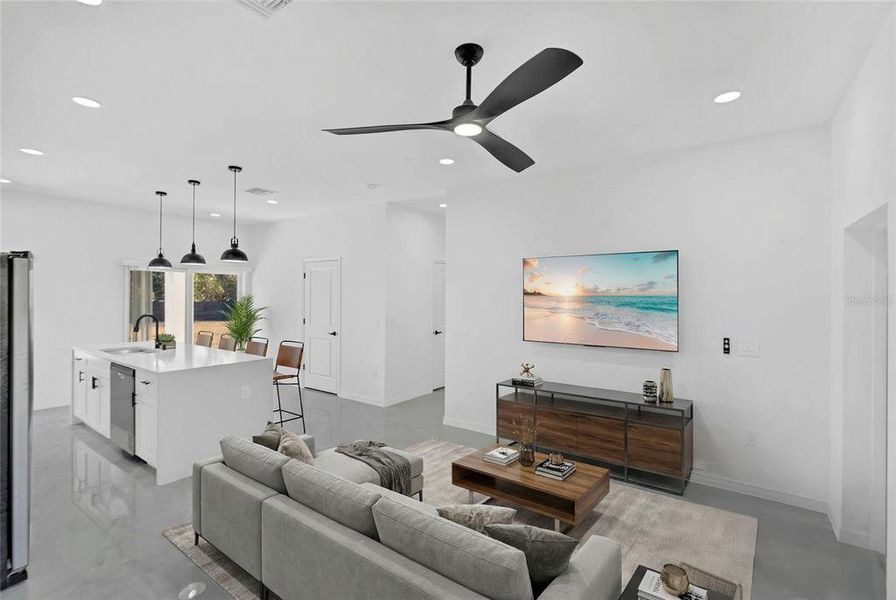 Furnished interior view inside a new home in , Punta Gorda (Image 10).
