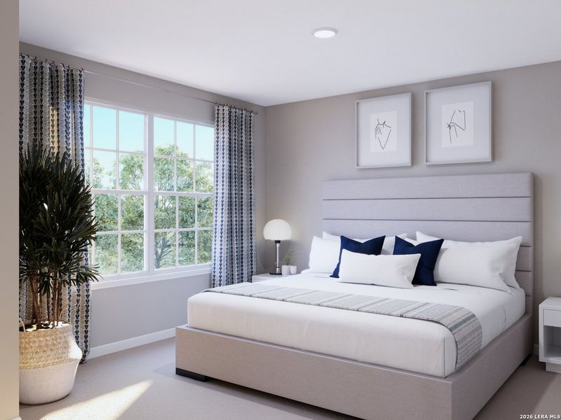 Furnished interior view inside a new home in Cinco Lakes, San Antonio (Image 17).