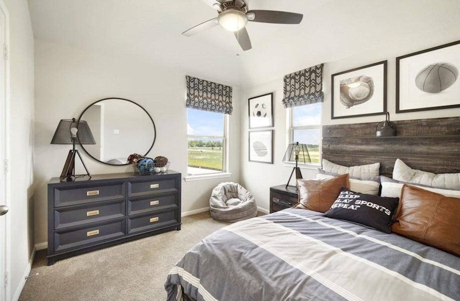 Furnished interior view inside a new home in Laurel Landing: Founders Collection, Alvin (Image 17).