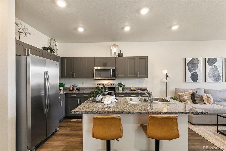 Furnished interior view inside a new home in Settlers Crossing, Commerce City (Image 14).