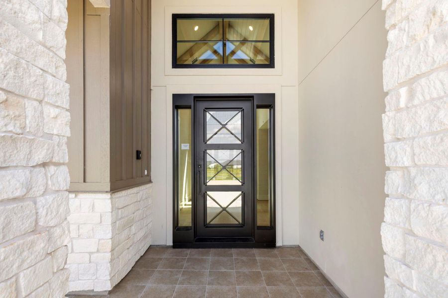 Beautiful steel entry door beckons you inside Beautiful steel entry door beckons you inside