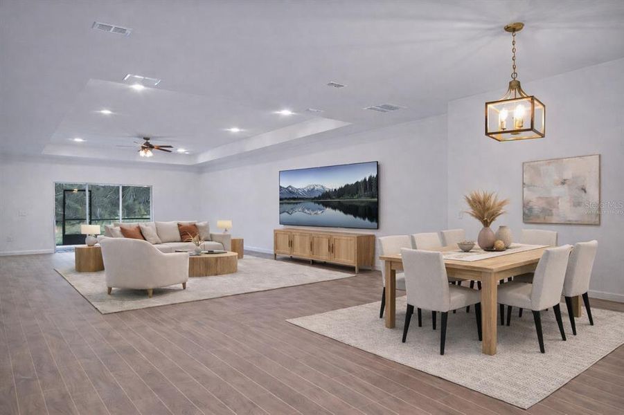 Furnished interior view inside a new home in , Dunnellon (Image 5).