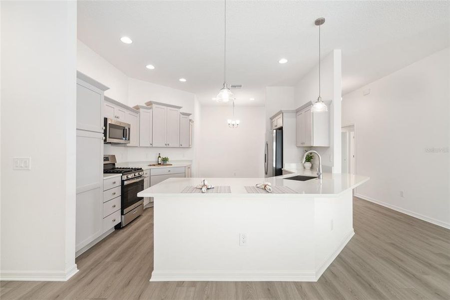 Furnished interior view inside a new home in , The Villages (Image 9).