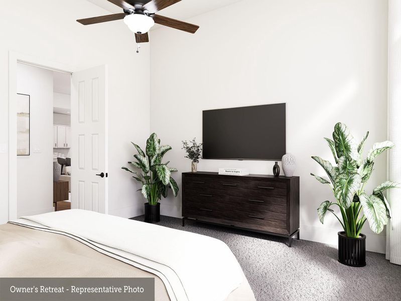 Furnished interior view inside a new home in COLTON - Reserve Collection, Todd Mission (Image 15).