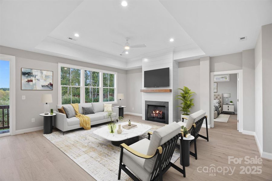 Furnished interior view inside a new home in , Harmony (Image 12).