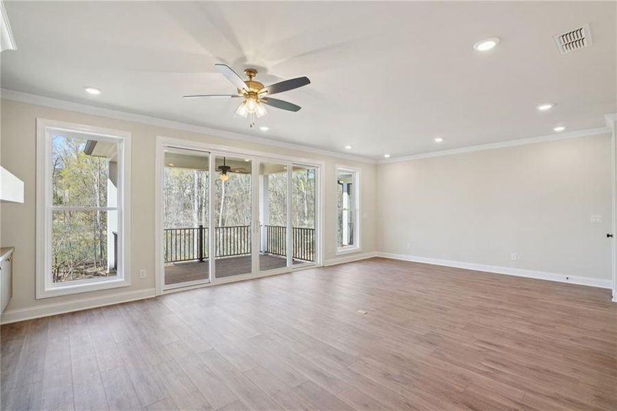 Spacious, unfurnished interior of a new home in Waterside Townhomes, Peachtree Corners (Image 17).