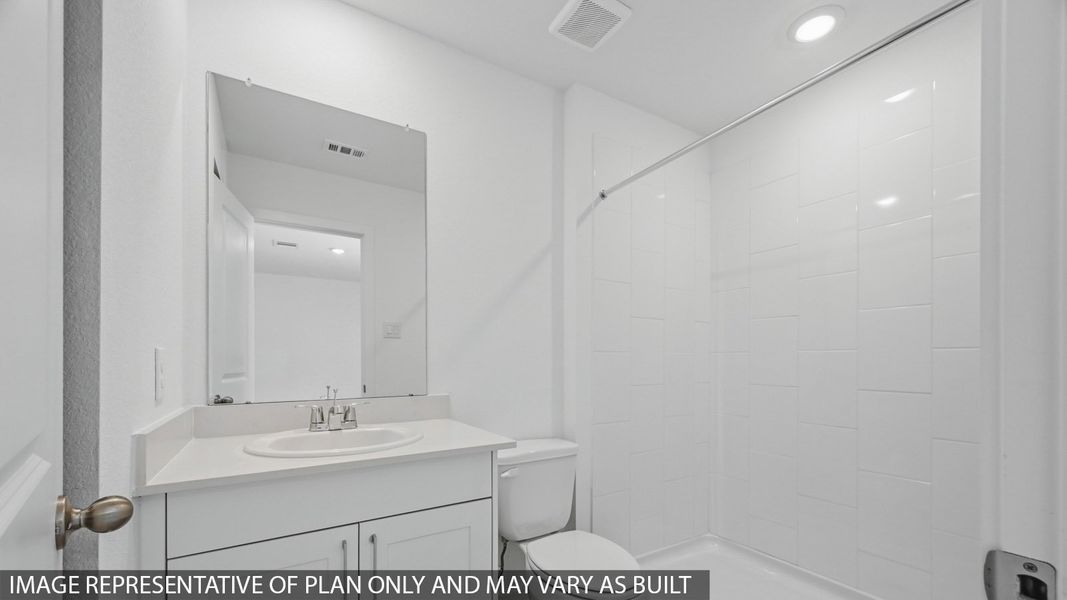 Furnished interior view inside a new home in Baron Village, Conroe (Image 9).