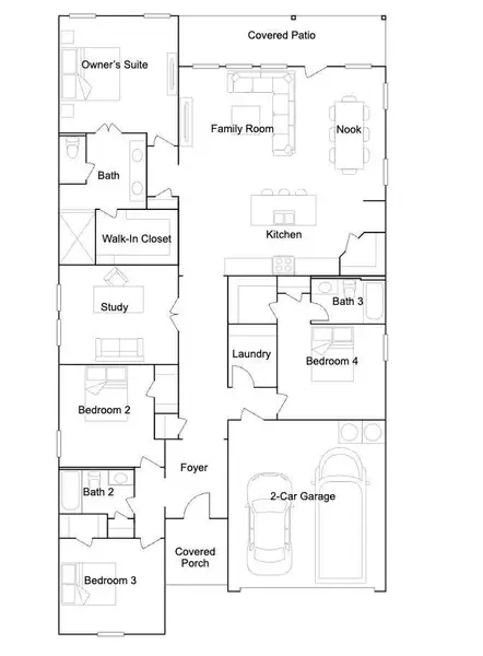 2D floor plan layout of this home in Synova, Crosby, TX (Image 2).