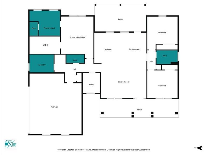 2D floor plan layout of this home in , Diboll, TX (Image 5).