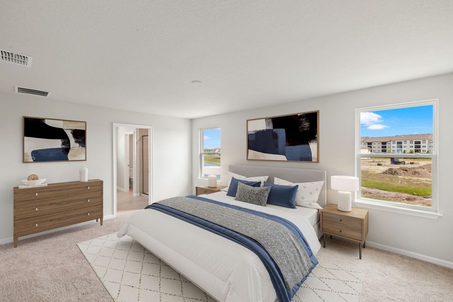 Representative furnished interior of a home built from the Blue Spring by Mattamy Homes in Crosswind Ranch, Parrish (Image 10).