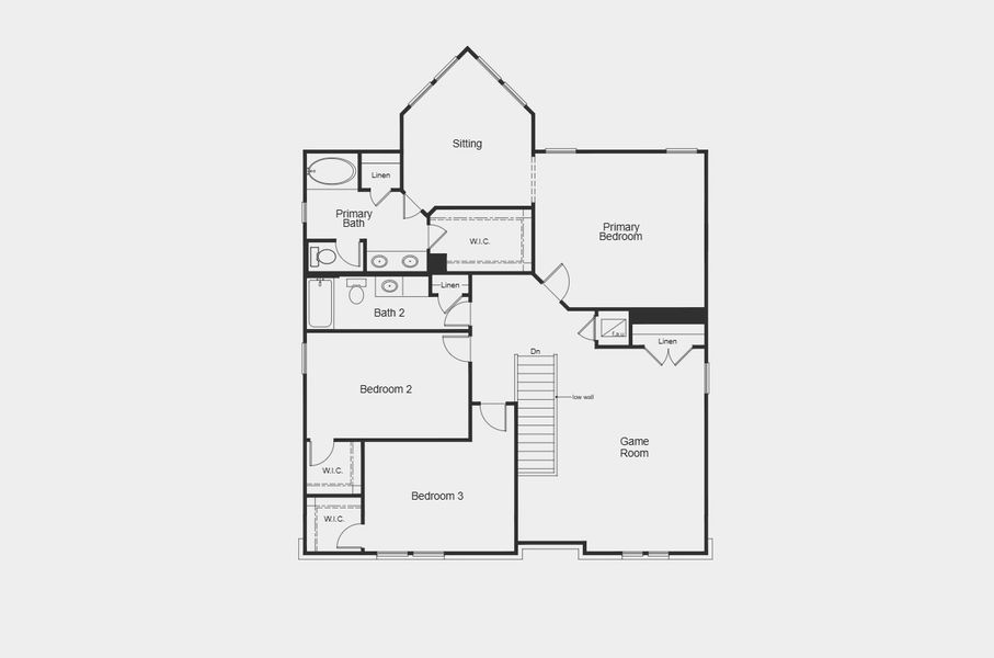 2D floor plan layout for the Plan 2752 by KB Home in Sagecrest Preserve, Conroe, TX (Image 3). 2D floor plan layout for the Plan 2752 by KB Home in Sagecrest Preserve, Conroe, TX (Image 3).