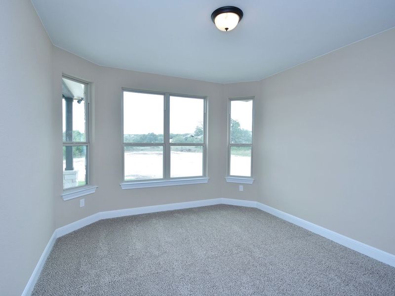 Representative unfurnished interior of a home built from the Madera II by Giddens Homes in Scofield Farms Estates, Georgetown (Image 370).