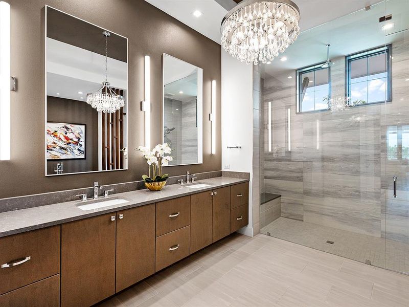 Furnished interior view inside a new home in Wild Blue at Waterside, Sarasota (Image 13). Furnished interior view inside a new home in Wild Blue at Waterside, Sarasota (Image 13).