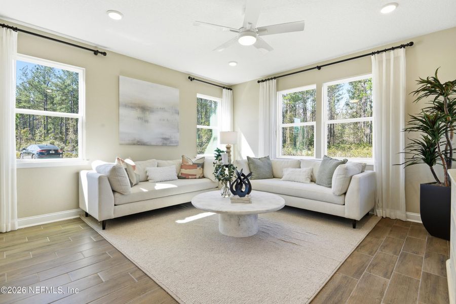 Furnished interior view inside a new home in TrailMark II, St. Augustine (Image 17).