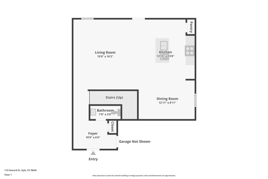 2D floor plan layout of this home in Avenida, Converse, TX (Image 5).