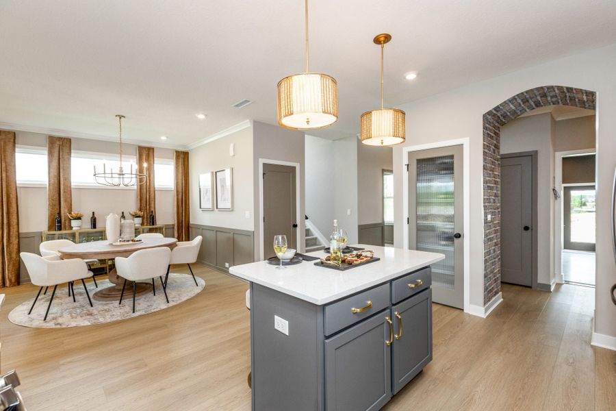 Representative furnished interior of a home built from the Wilmington by Fischer Homes in Easton Park, Dallas (Image 4).