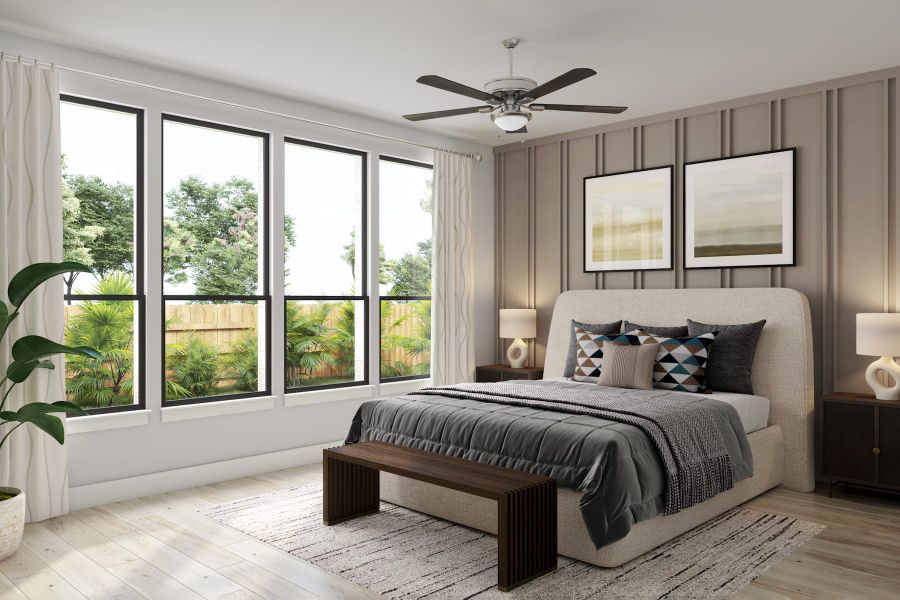 Representative furnished interior of a home built from the Downy by Tri Pointe Homes in Pecan Ridge, Fulshear (Image 25). Representative furnished interior of a home built from the Downy by Tri Pointe Homes in Pecan Ridge, Fulshear (Image 25).