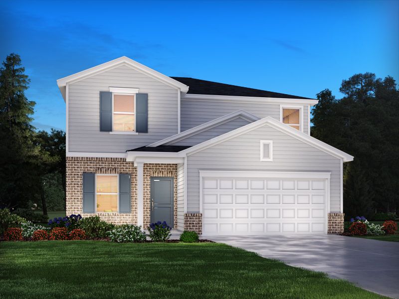 Representative exterior photo of a completed home built from the Alexander by Meritage Homes in Waltons Grove, Mount Juliet, TN (Image 2).