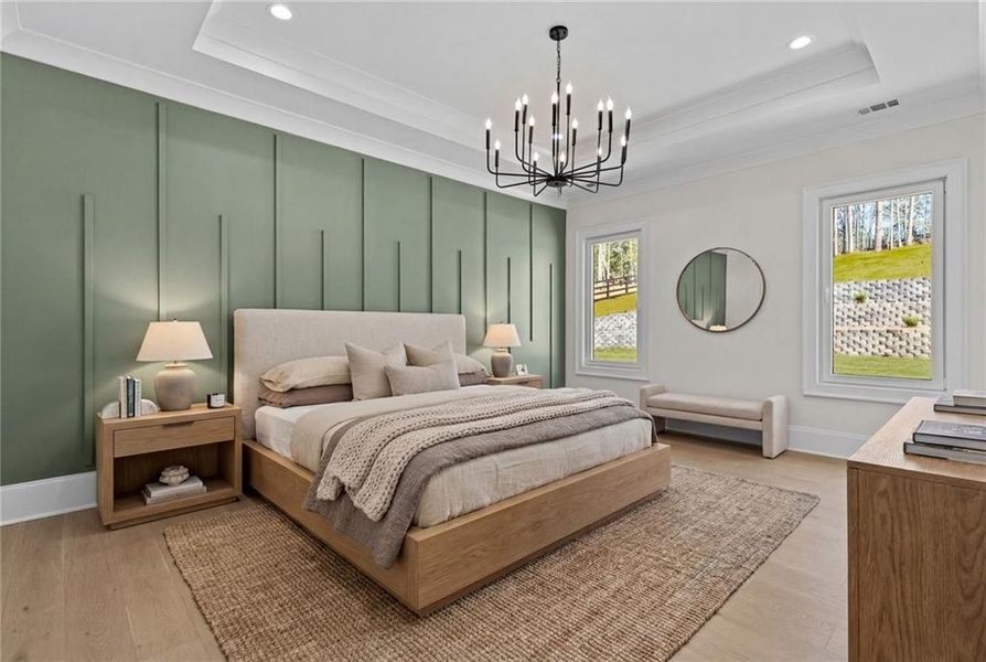 Furnished interior view inside a new home in , Dacula (Image 44).