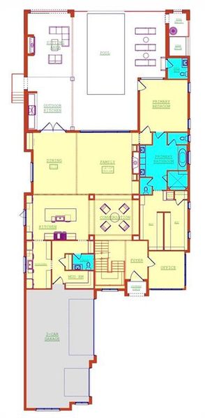 2D floor plan layout of this home in , Atlanta, GA (Image 5).