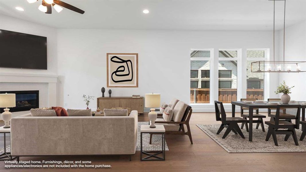 Furnished interior view inside a new home in Hillstead 60', Lavon (Image 9).