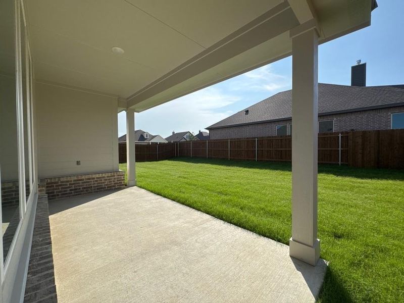 Exterior details and patio area of a home in Cedar Ridge Estates, Anna (Image 3). Exterior details and patio area of a home in Cedar Ridge Estates, Anna (Image 3).