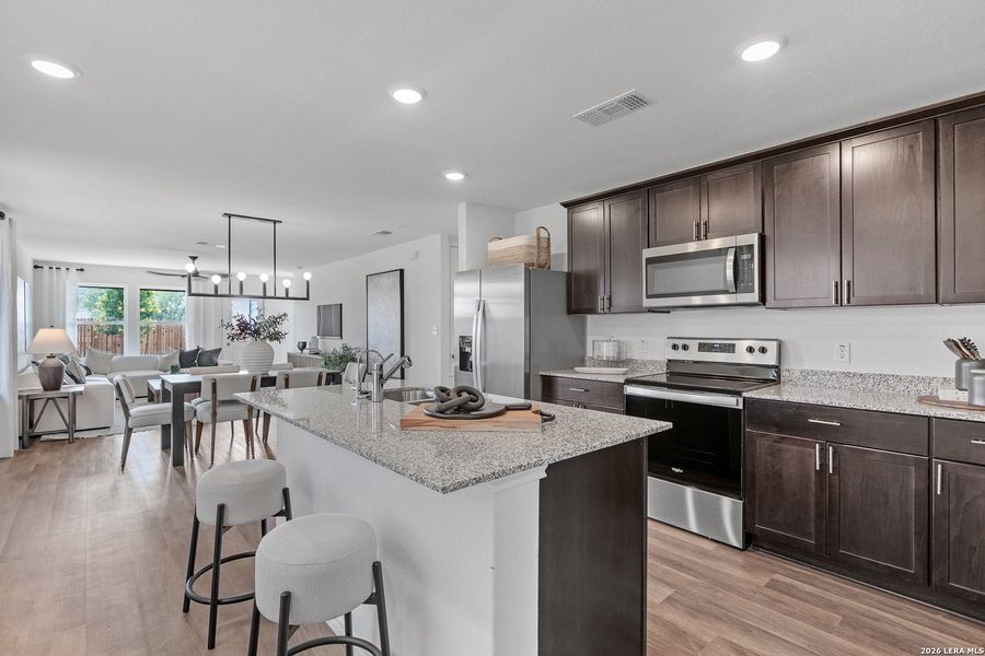 Furnished interior view inside a new home in Cinco Lakes, San Antonio (Image 14).