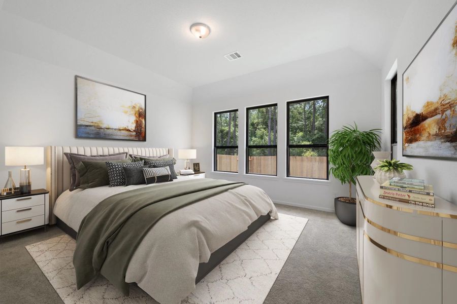 Furnished interior view inside a new home in Spring Creek Trails, Magnolia (Image 7).