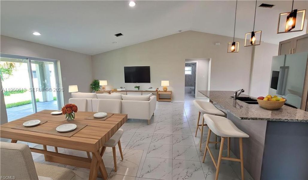 Furnished interior view inside a new home in , Labelle (Image 4). Furnished interior view inside a new home in , Labelle (Image 4).