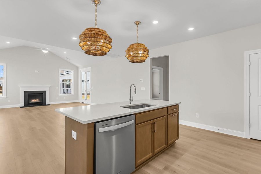 Furnished interior view inside a new home in Tidewater at Lakes of Cane Bay, Summerville (Image 15).