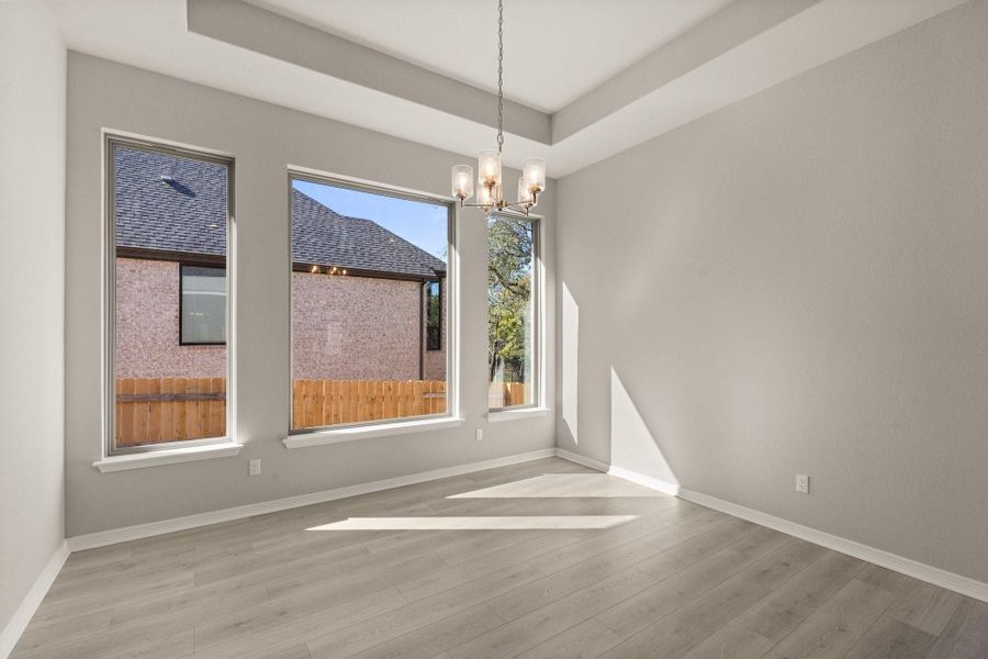 Dining Room with Tray Ceiling