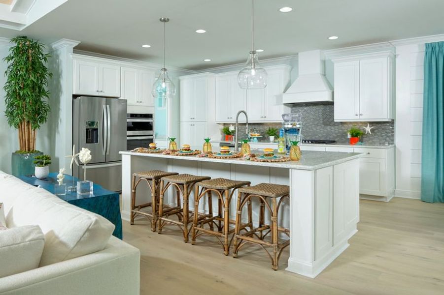Representative furnished interior of a home built from the Aruba by Minto Communities in Latitude Margaritaville Watersound, Panama City Beach (Image 4).