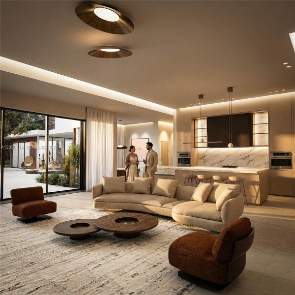 Furnished interior view inside a new home in , Pinecrest (Image 6). Furnished interior view inside a new home in , Pinecrest (Image 6).