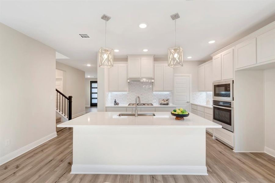 Furnished interior view inside a new home in Solterra - Garden Series, Mesquite (Image 9). Furnished interior view inside a new home in Solterra - Garden Series, Mesquite (Image 9).
