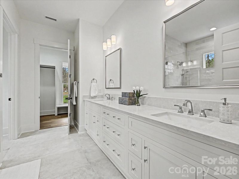 Furnished interior view inside a new home in , Clover (Image 37).