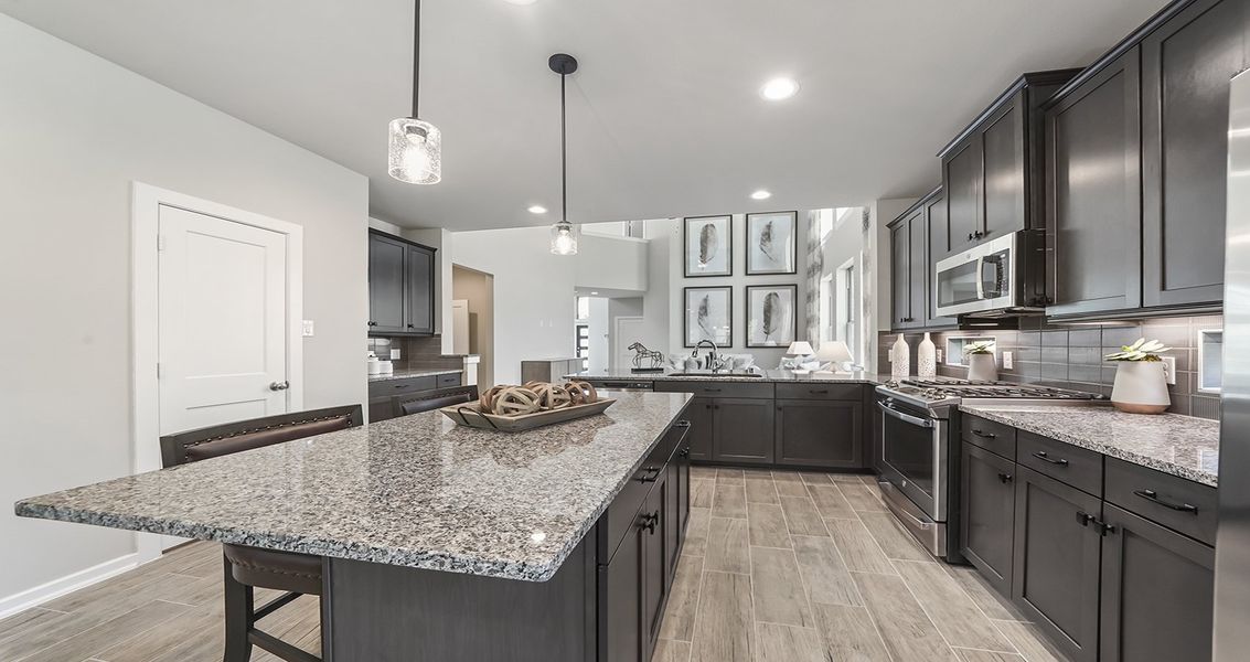 Furnished interior view inside a new home in Wood Leaf Reserve, Tomball (Image 15).