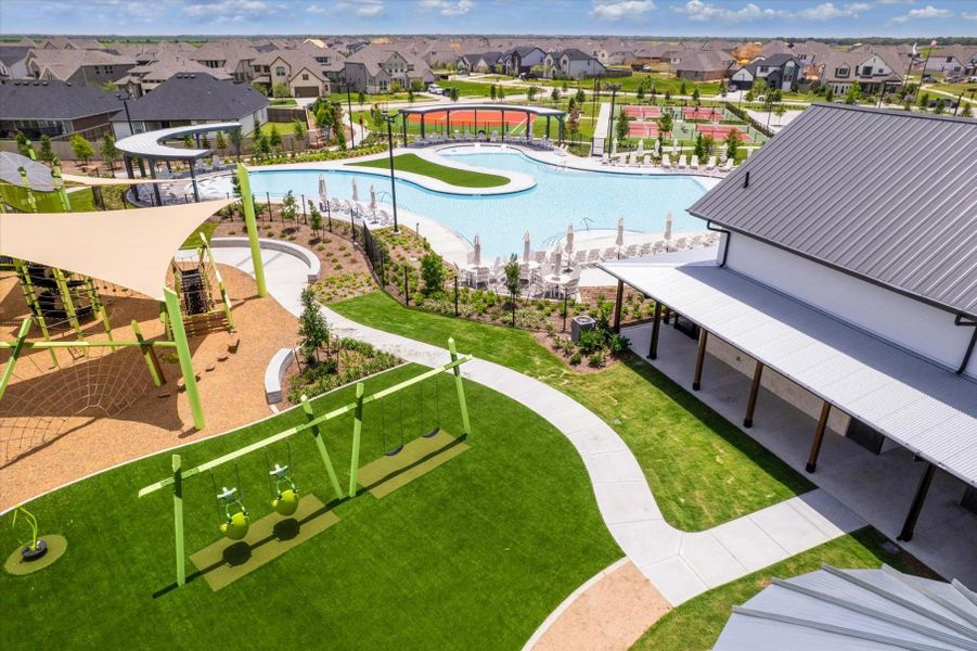 Inviting community play area ideal for all ages.