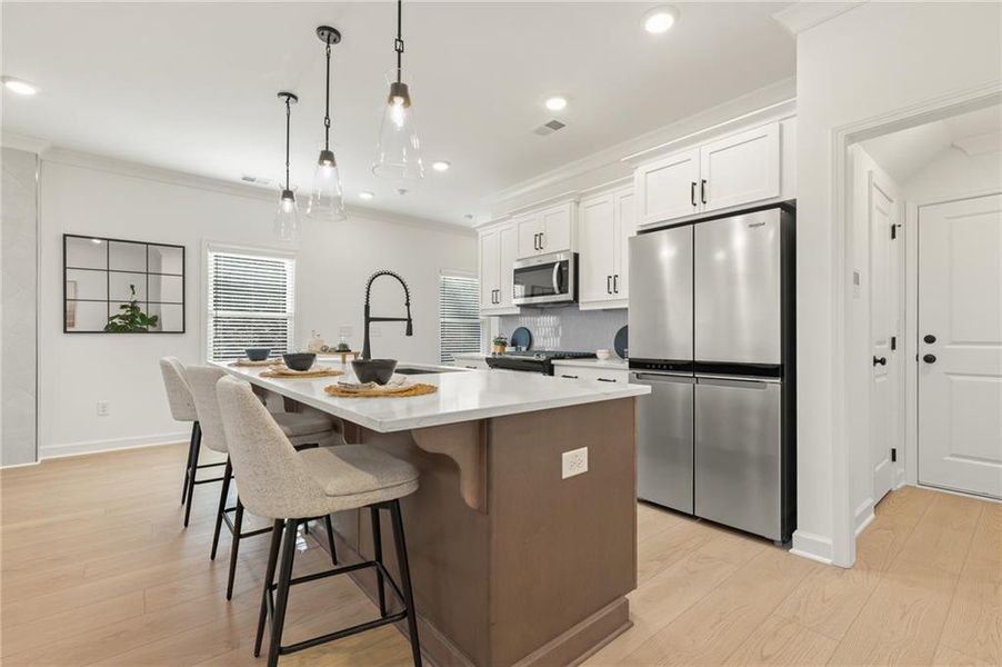 Furnished interior view inside a new home in River Walk Place, Lawrenceville (Image 3).