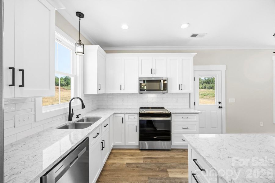 Furnished interior view inside a new home in , Albemarle (Image 5).