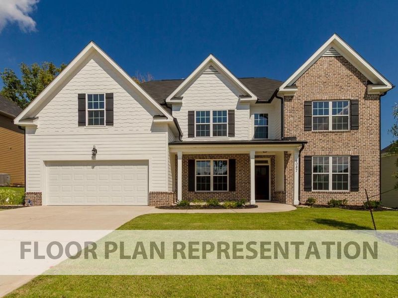 Representative exterior photo of a completed home built from the Springfield V by Ivey Homes in Windsor, North Augusta, SC (Image 24). Representative exterior photo of a completed home built from the Springfield V by Ivey Homes in Windsor, North Augusta, SC (Image 24).