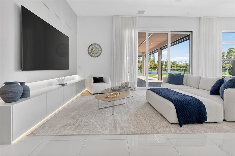 Furnished interior view inside a new home in , Montverde (Image 60).