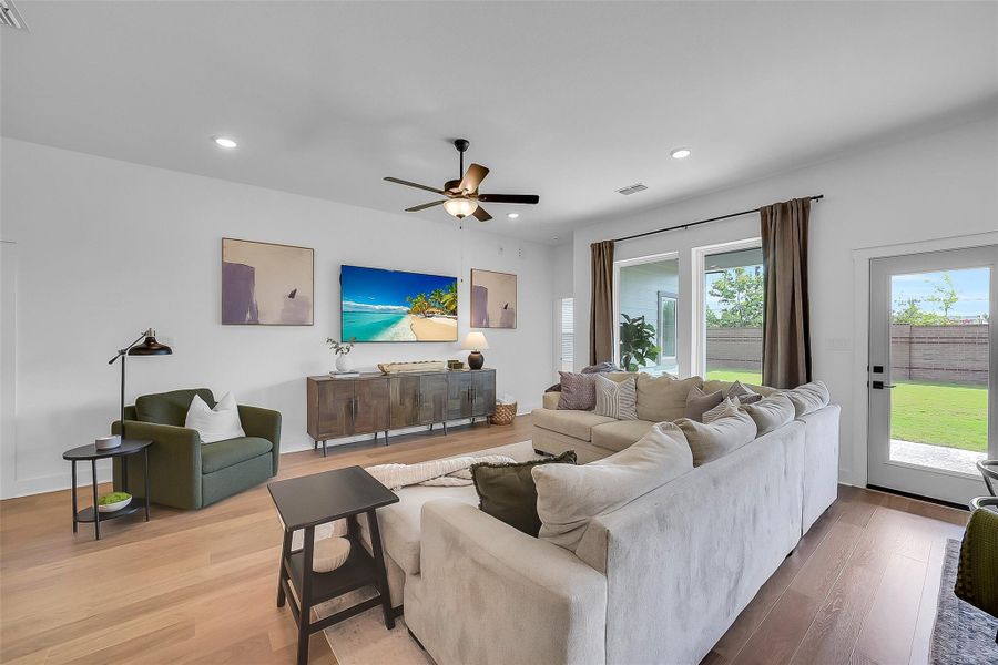 Furnished interior view inside a new home in , Cypress (Image 12).