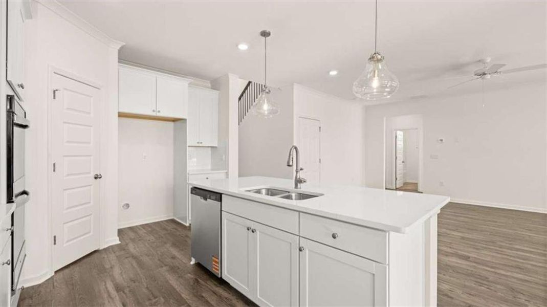 Furnished interior view inside a new home in Water Oak Estates, Lawrenceville (Image 11).