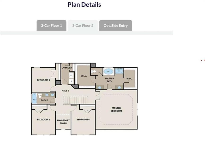 2D floor plan layout of this home in , Stockbridge, GA (Image 3).