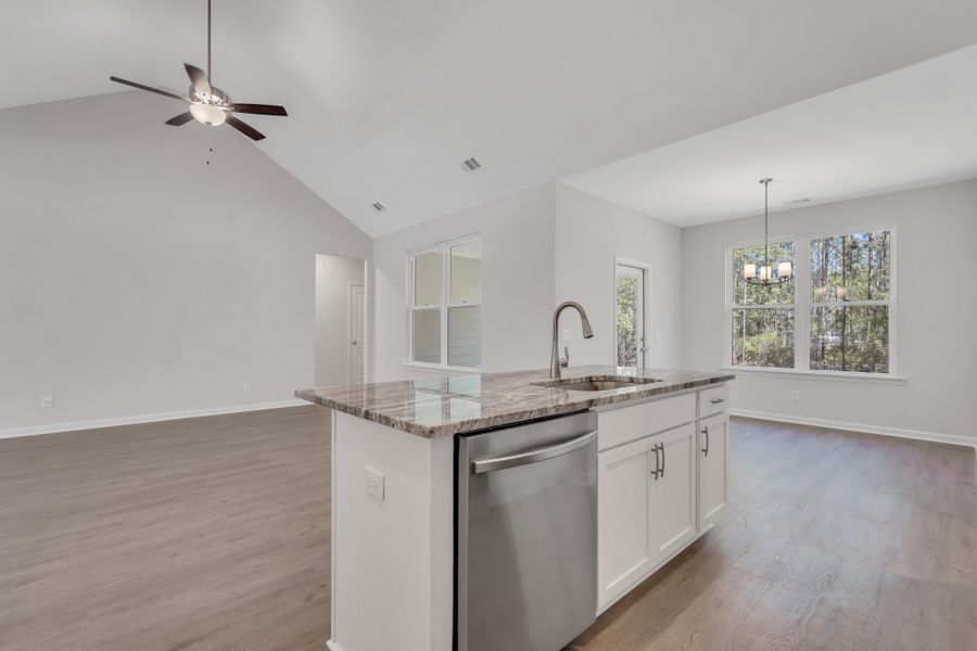 Representative furnished interior of a home built from the The Camilla + Bonus Room by Smith Family Homes in Ramsey Landing, Rincon (Image 5).